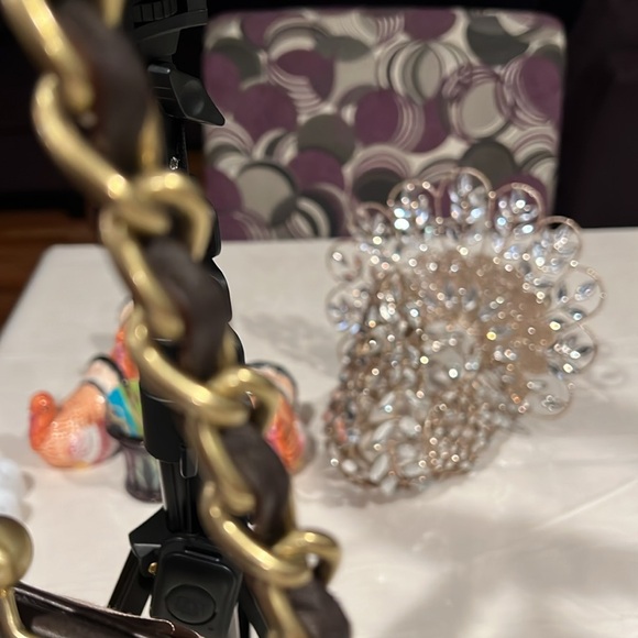 COACH PARKER OP ART KISS LOCK RARE EUC BAG - Picture 4 of 16